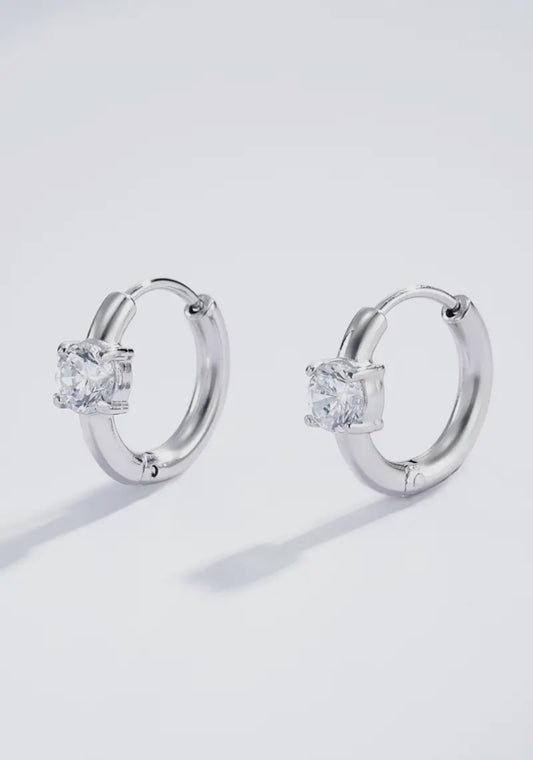 Sparkle Silver Earrings